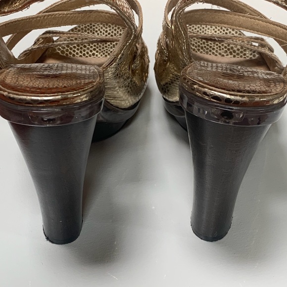 MICHAEL KORS Gold Leather Heels - Picture 5 of 9